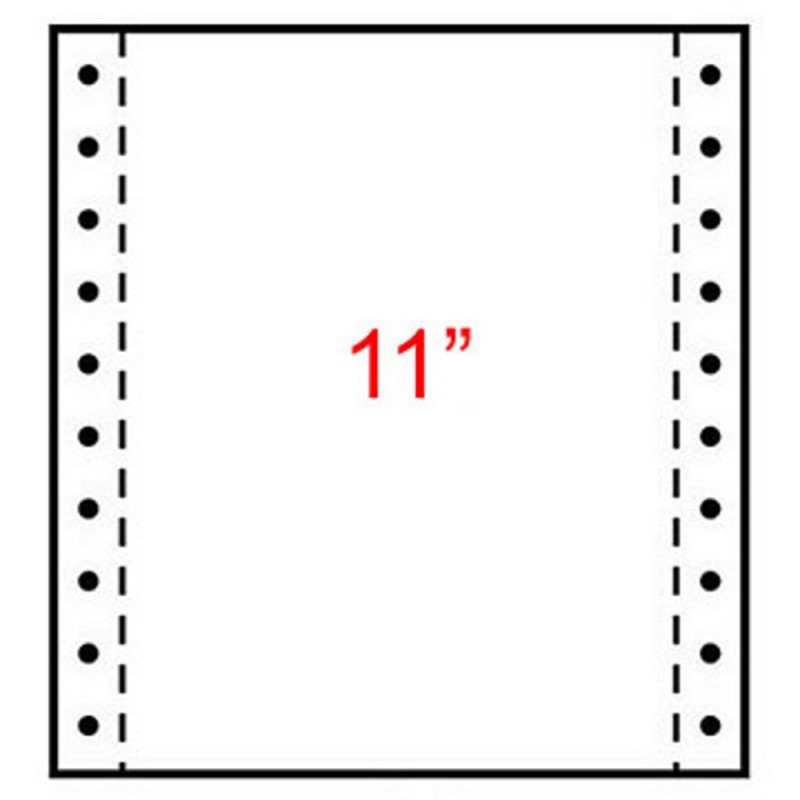 Exacompta Papier Listing 240 x 280 mm Blanc, 2 plis autocopiants : 56+57g/m² Carton de 1000 Feuilles