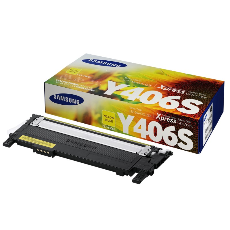 Samsung Toner CLT-Y406S, jaune, à l'unité, SU462A