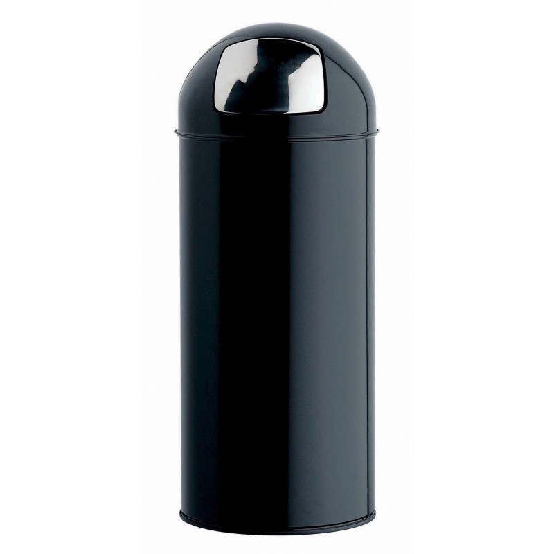 Rossignol Poubelle PUSH couvercle à trappe  45L noir