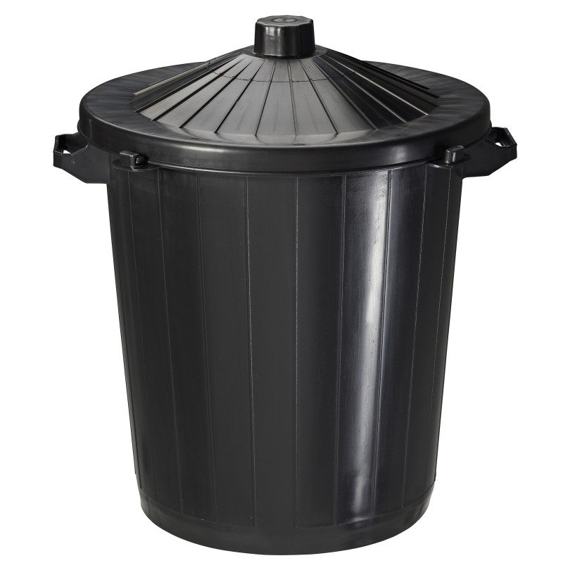 Rossignol Poubelle de rue à poser 80L - noire