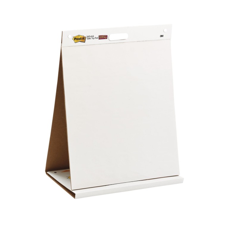 Post-it Bloc-notes tableau à feuilles mobiles sur table Meeting Charts 508 X 584 mm - 20 feuilles blanches