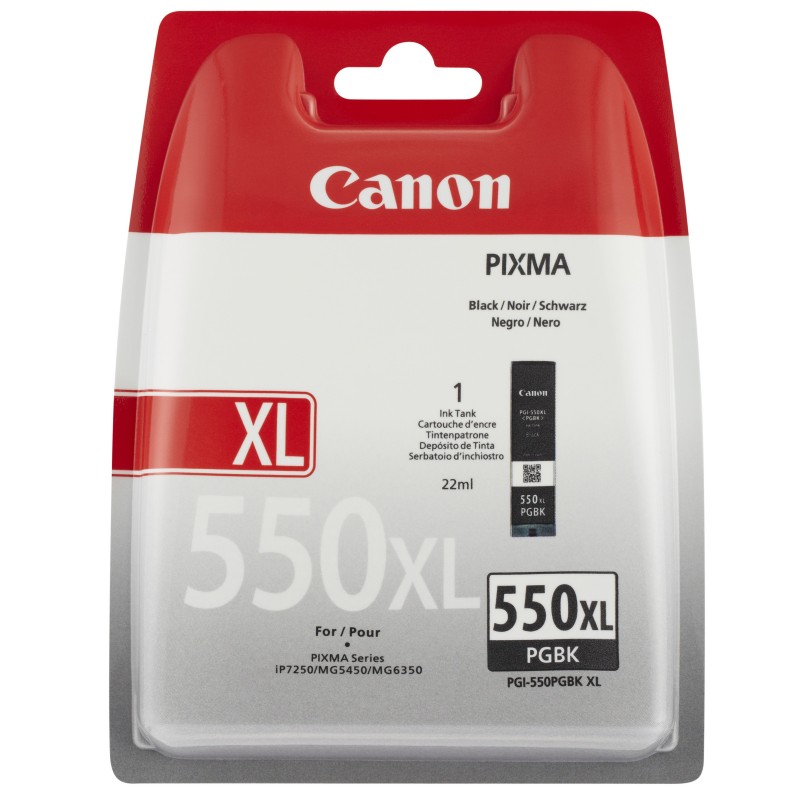 Canon PGI-550XL Cartouche d'encre authentique grande capacité 6431B001 - Noir