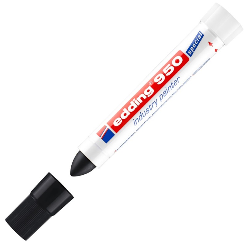 edding Marqueur peinture pour l'industrie 950 à pointe ogive 10 mm noir