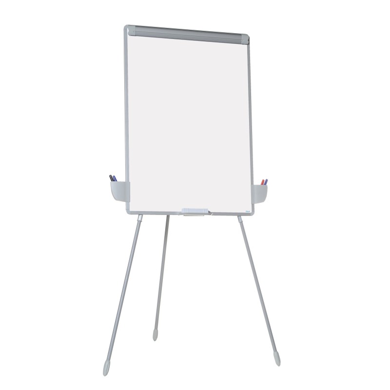 RAJA Chevalet de conférence sur trépied 72 X 100 cm hauteur réglable surface laquée magnétique effaçable à sec