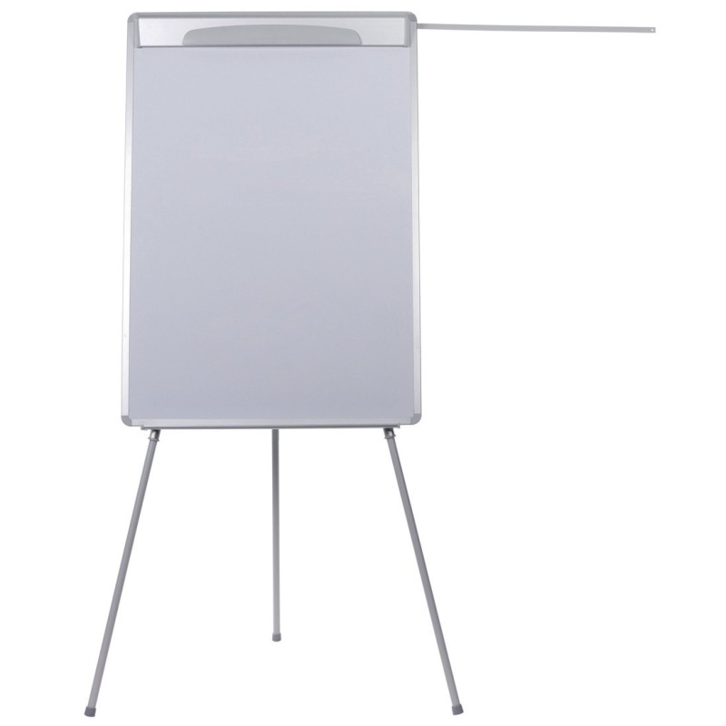 Bi-Office Chevalet trépieds design, surface magnétique effaçable à sec, cadre gris, 700 x 1 000 mm