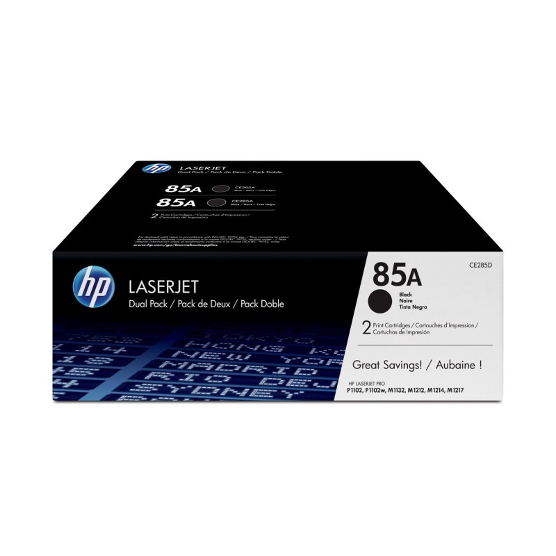 HP 85AD Toner authentique CE285AD - Pack de 2 - Noir