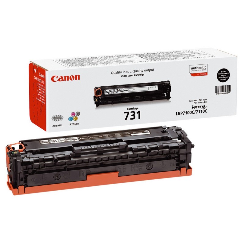 Canon 731 BK Toner authentique 6272B002 - Noir