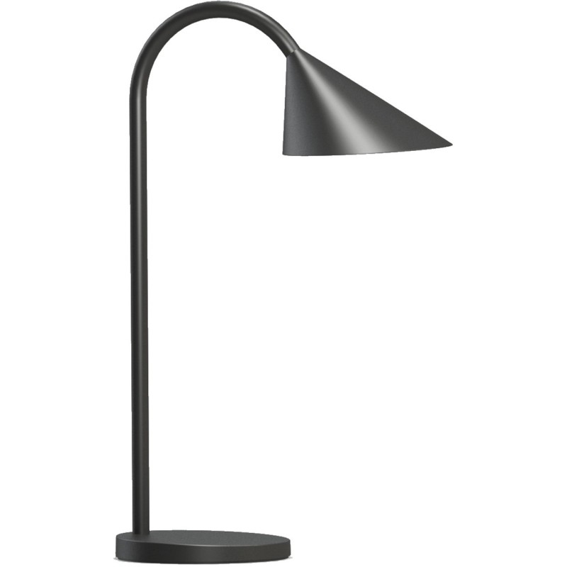 Unilux Lampe de bureau Sol - Led intégrée - 4W - Bras flexible - Noir