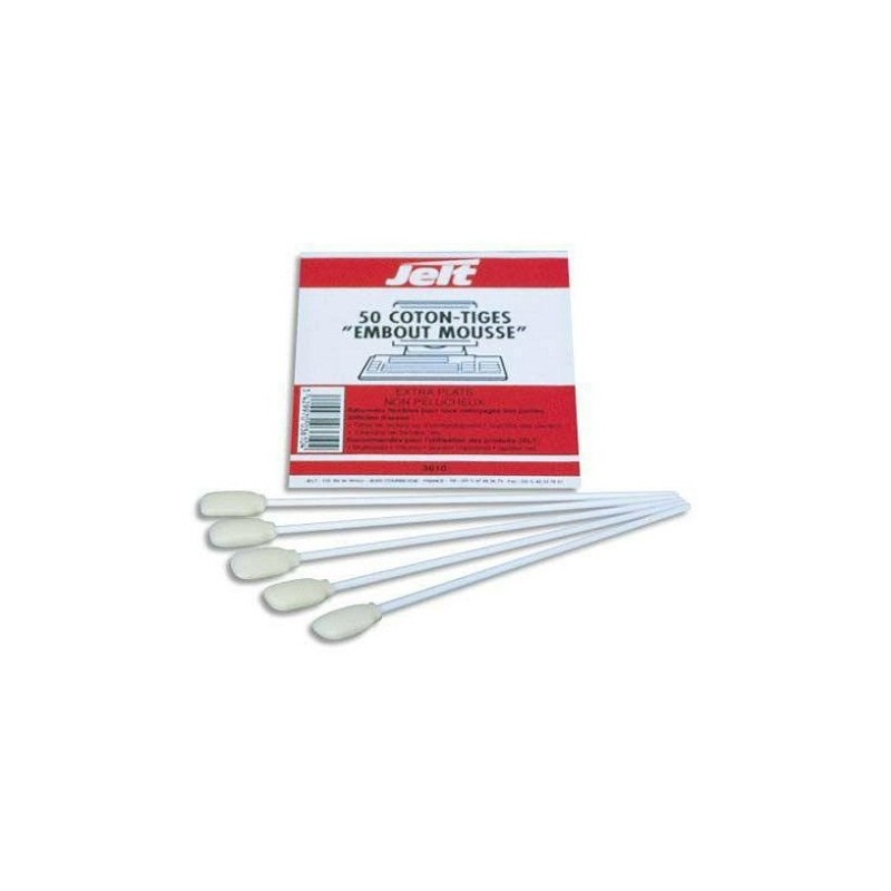Jelt® Sachet de 50 Coton-tiges Embout Mousse