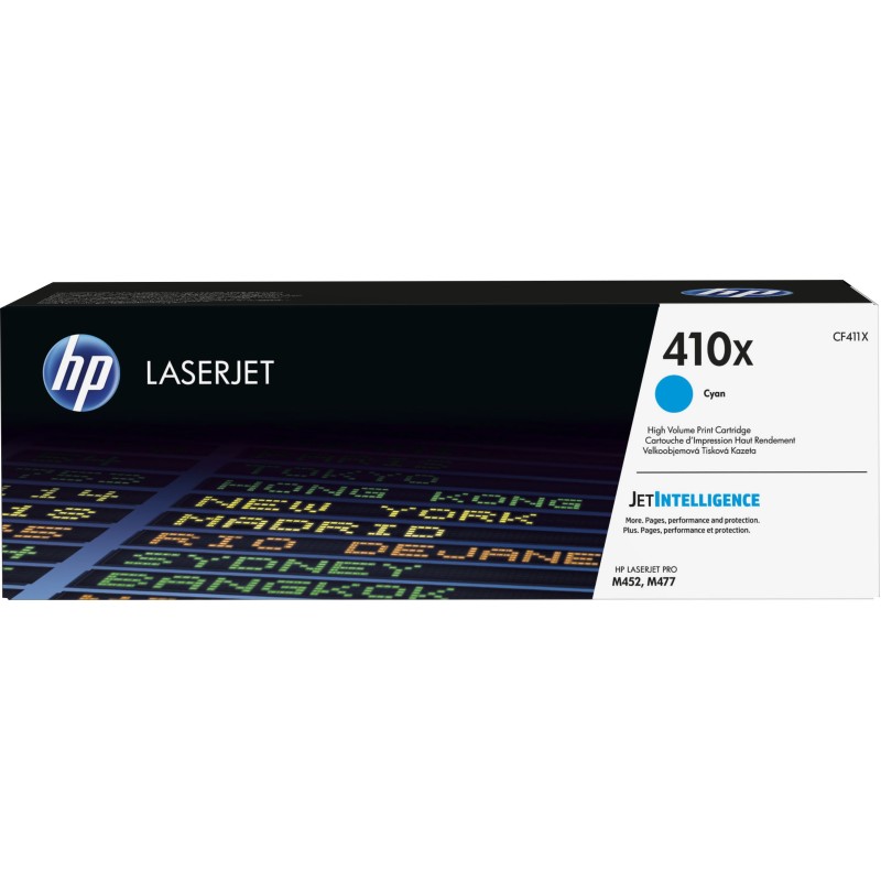 HP 410X Toner authentique grande capacité CF411X  - Cyan