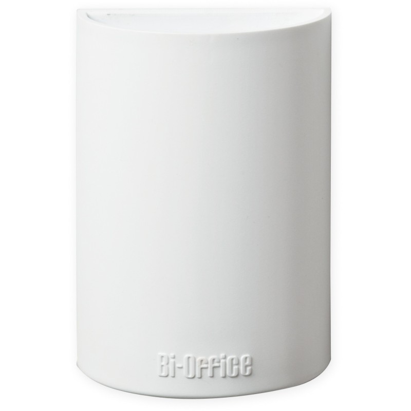 Bi-Office Porte-marqueurs pour tableau blanc magnétique - 110 x 75 x 42 mm - Blanc