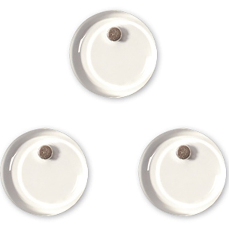 Bi-Office Aimant Crystal 30 mm Transparents - Lot de 3