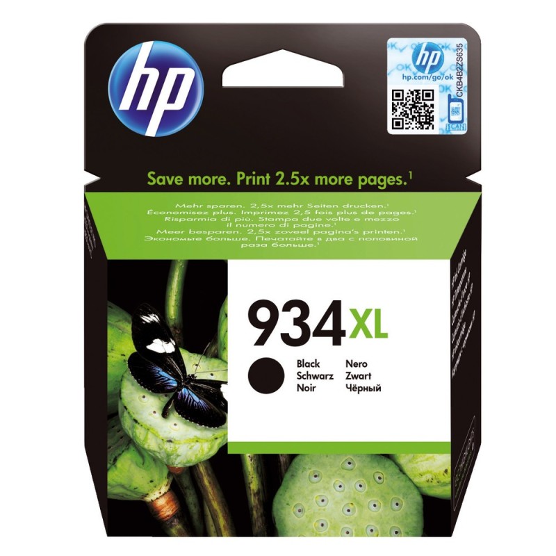 HP 934XL Cartouche d'encre authentique grande capacité C2P23AE - Noir