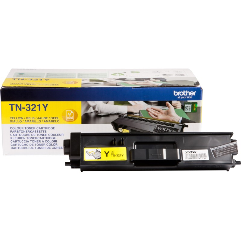 Brother TN321 Toner original - Jaune