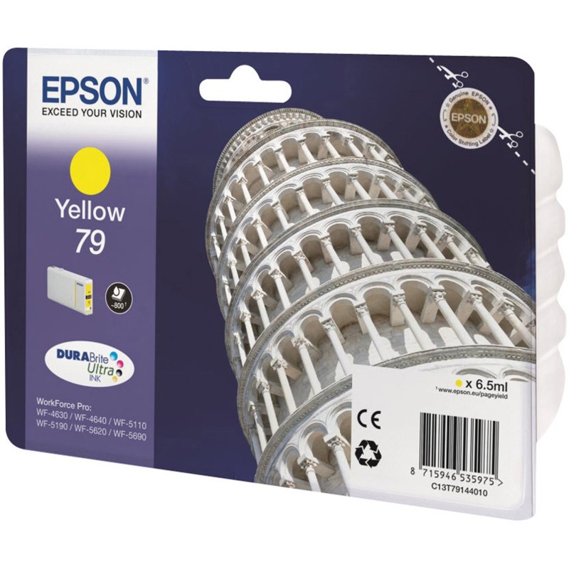 Epson 79 "Tour de Pise" Cartouche d'encre originale C13T79144010 - Jaune