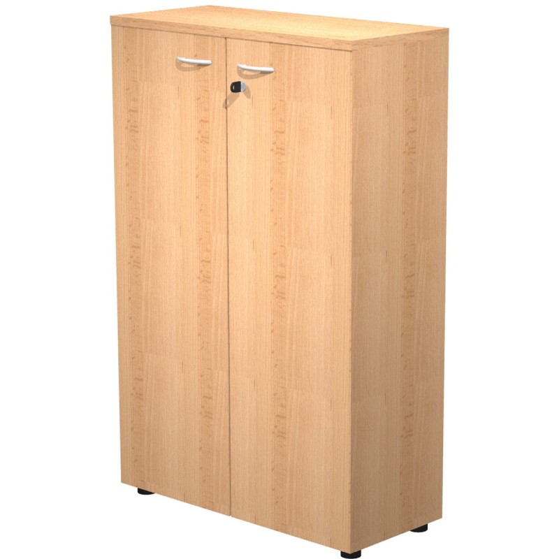 Armoire mi-hauteur Pronto - L.80 x H.120 cm - 2 portes - Hêtre