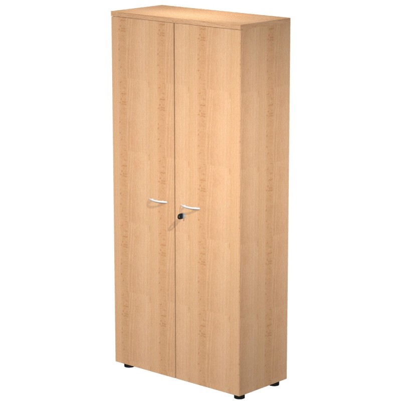 Armoire haute Pronto - L.80 x H.180 cm - 2 portes - Hêtre