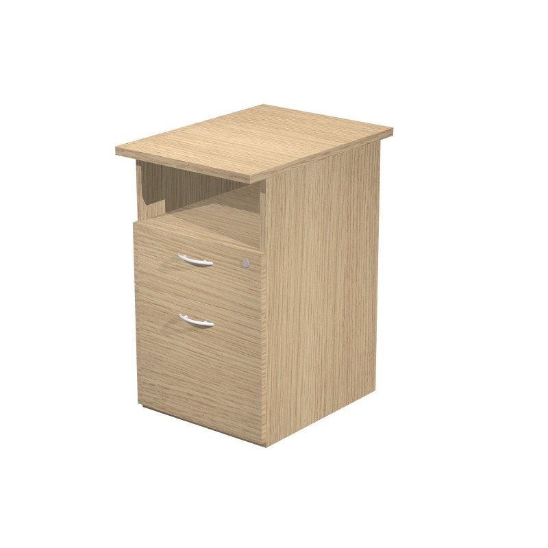 Caisson hauteur bureau Pronto - L.43 x P.60 x H.72 cm - Chêne