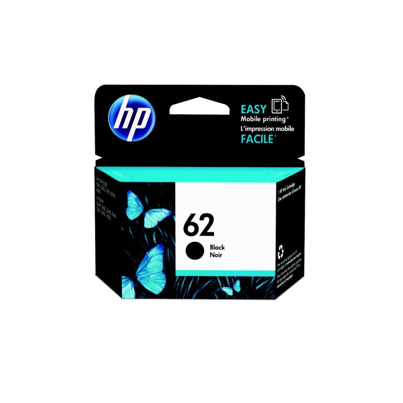 HP 62 Cartouche d'encre authentique C2P04AE - Noir