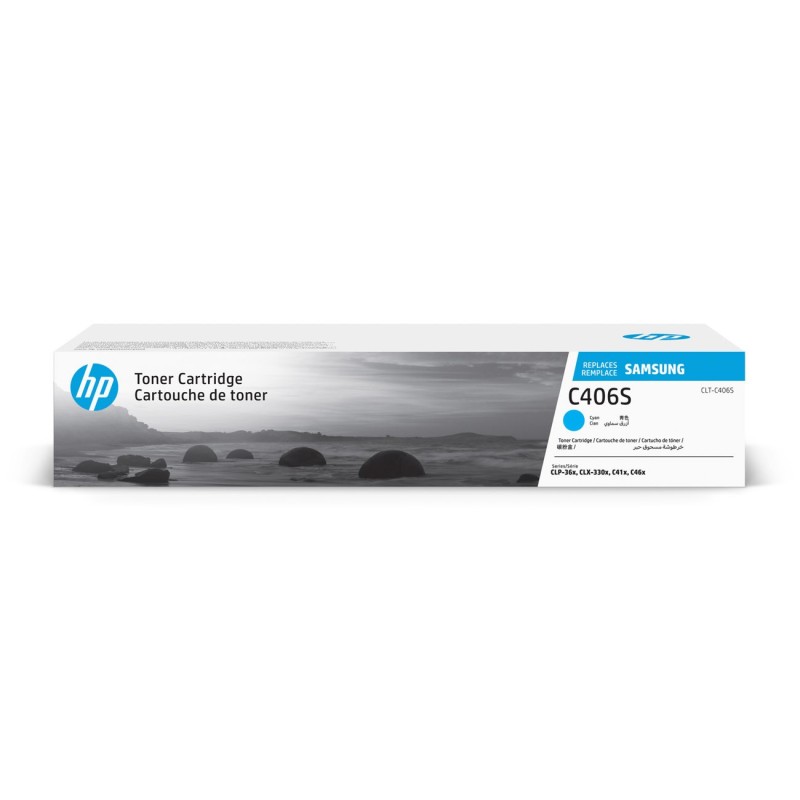 Samsung CLT-C404S Toner authentique (ST966A) - Cyan
