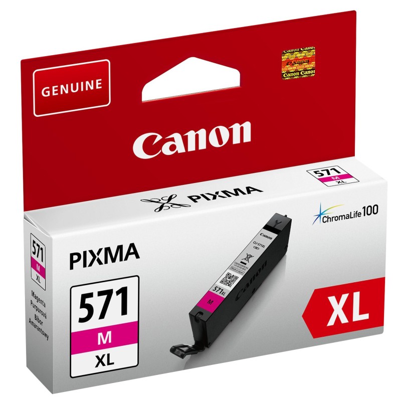 Canon CLI-571XL Cartouche d'encre authentique grande capacité 0333C001 - Magenta