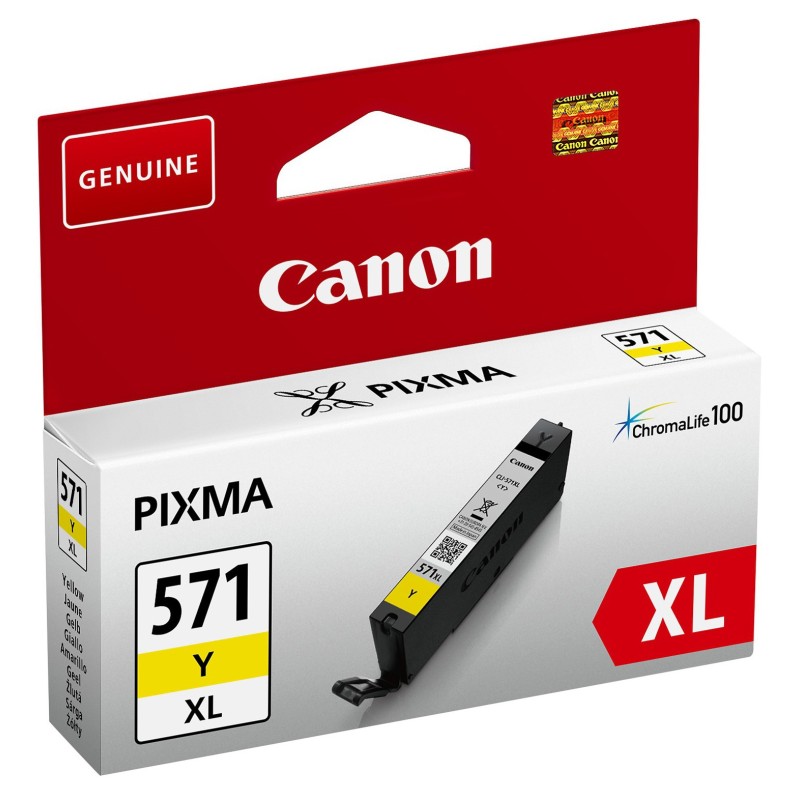 Canon CLI-571XL Cartouche d'encre authentique grande capacité 0334C001 - Jaune