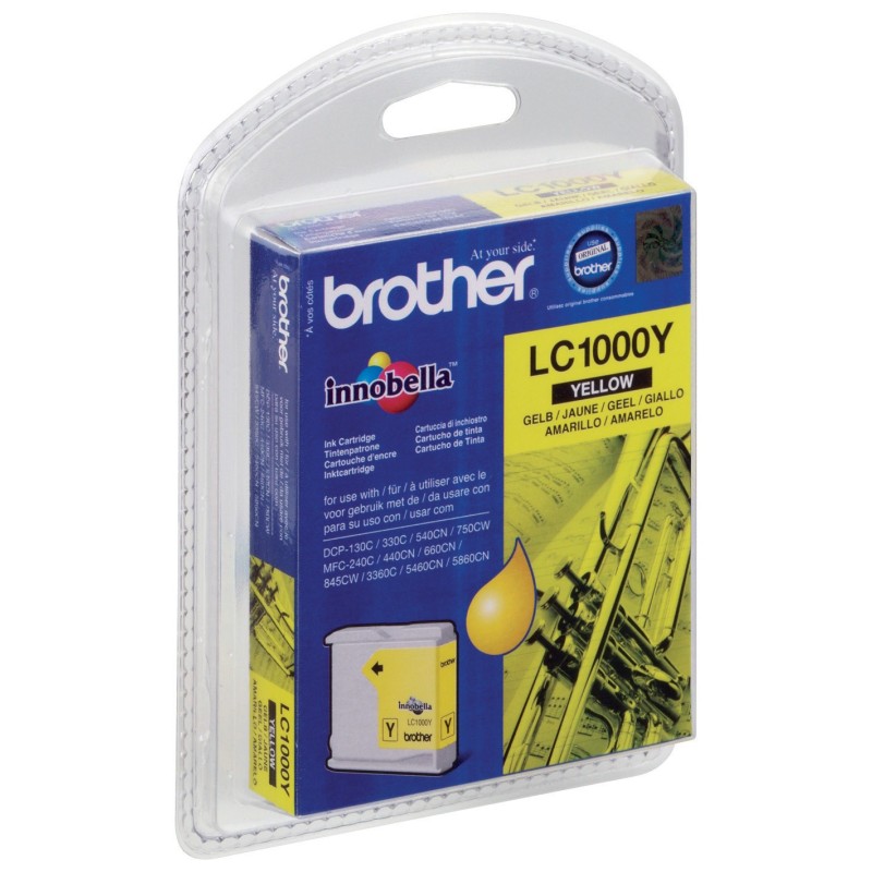 Brother LC1000 Cartouche d'encre originale - Jaune