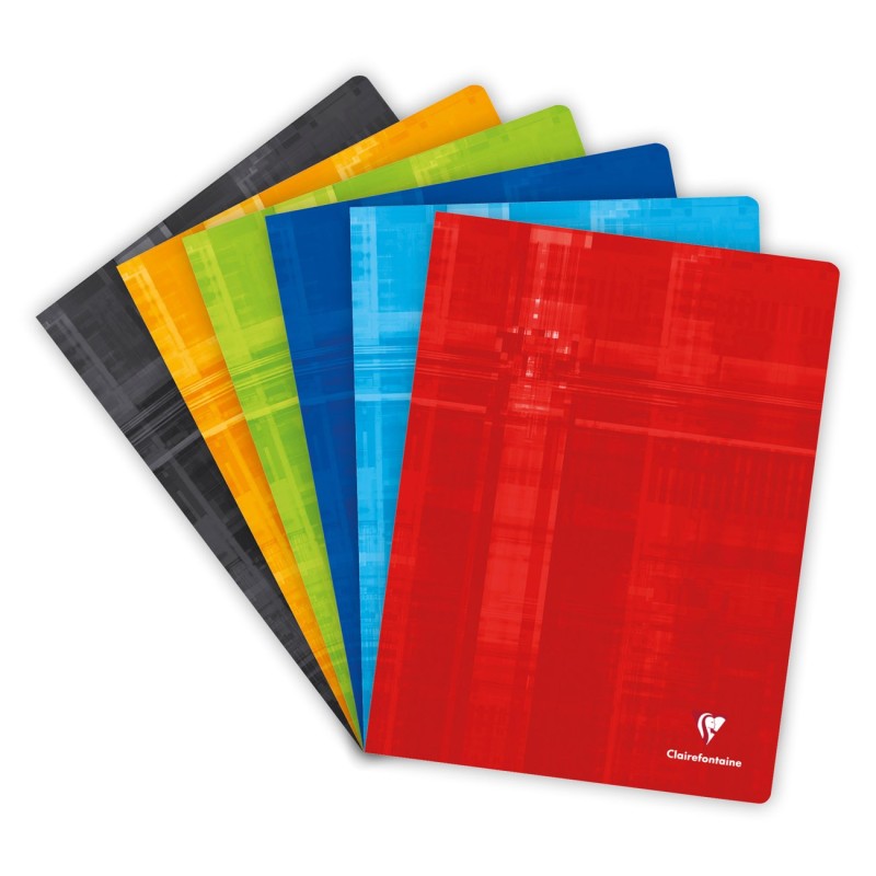 Clairefontaine Cahier piqué Metric 24 x 32 cm - 90g - Petits carreaux 5x5 - 96 pages