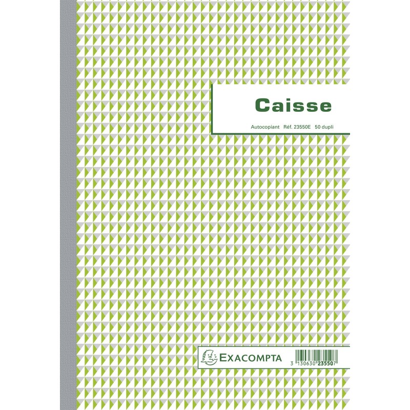 Exacompta Manifold autocopiant - Journal de caisse, 50 pages double exemplaires - 29,7 x 21 cm