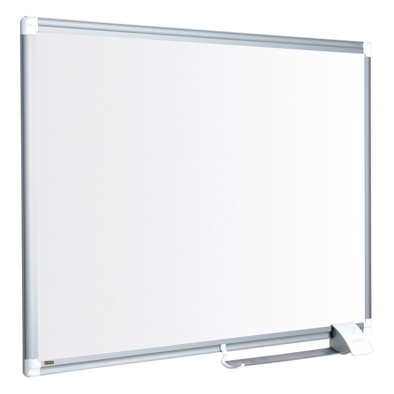 Bi-Office Tableau blanc laqué Maya New Generation - Surface magnétique - Cadre Aluminium - L.90 x H.60 cm