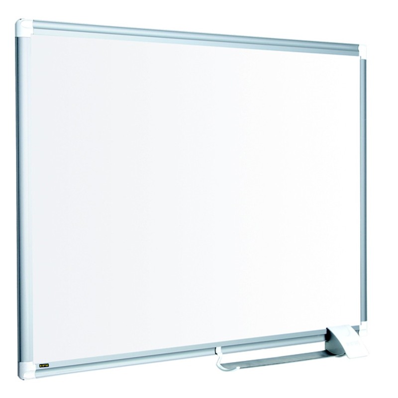 Bi-Office Tableau blanc laqué Maya New Generation - Surface magnétique - Cadre Aluminium - L.180 x H.90 cm