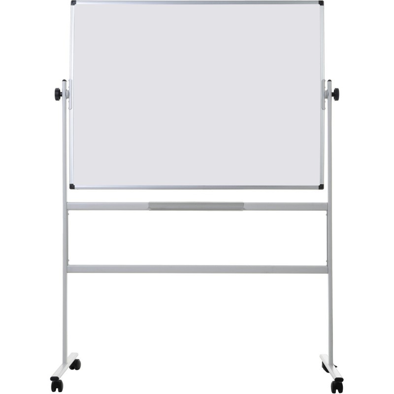 Bi-Office Tableau blanc émaillé Revolver - Double face magnétique - L.120 x H.90 cm