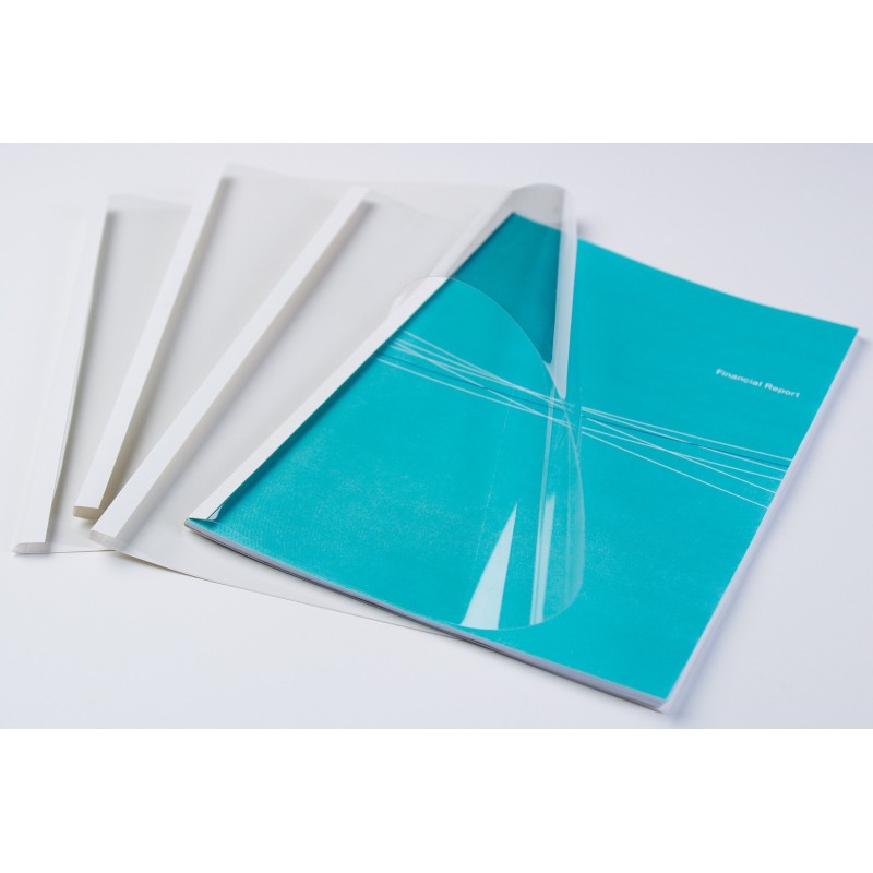 Fellowes Couvertures pour reliure thermique - 3 mm - Blanc - Lot de 100