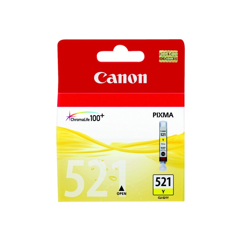 Canon CLI-521 Cartouche d'encre authentique 2936B001 - Jaune