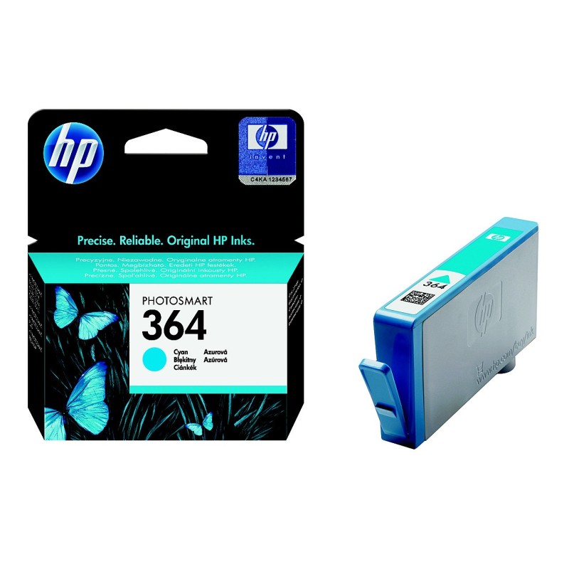 HP 364 Cartouche d'encre authentique CB318EE - Cyan