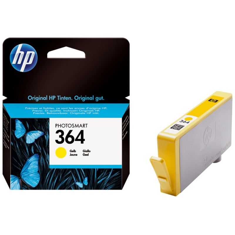 HP 364 Cartouche d'encre authentique CB320EE - Jaune