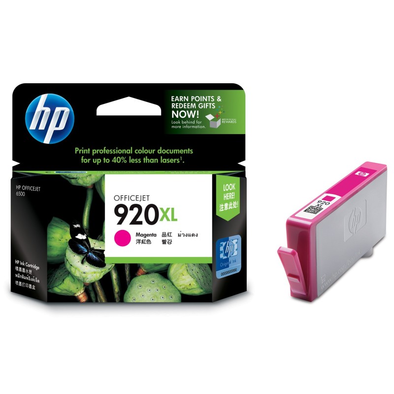 HP 920XL Cartouche d'encre authentique grande capacité CD973AE - Magenta