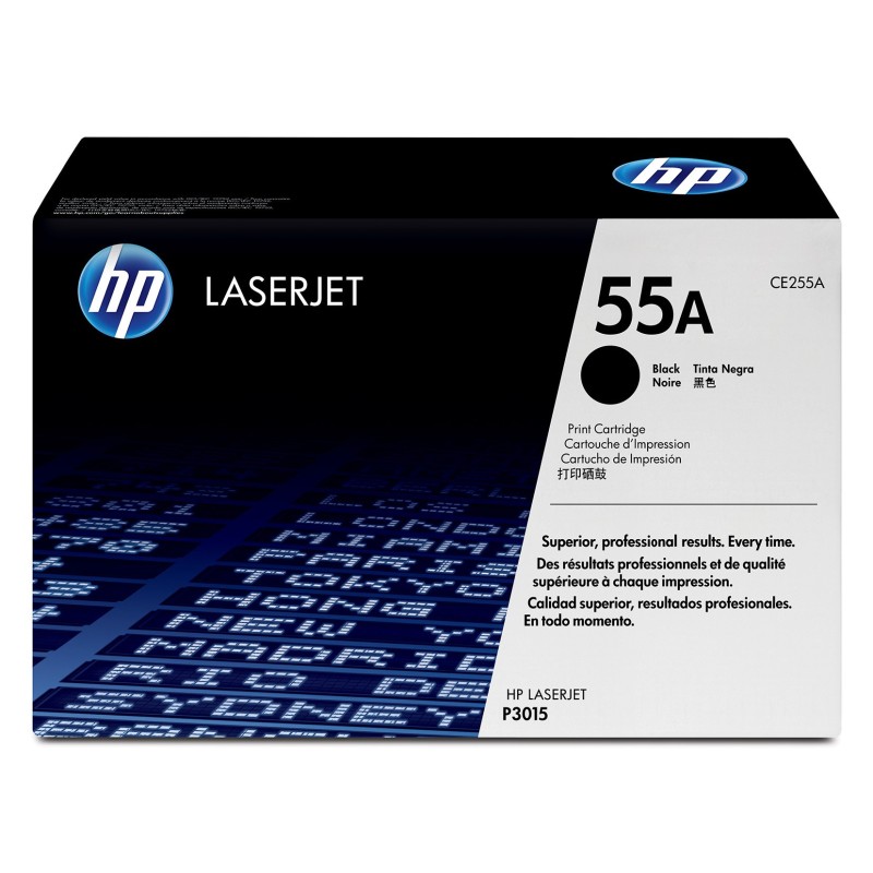 HP 55A Toner authentique CE255A - Noir
