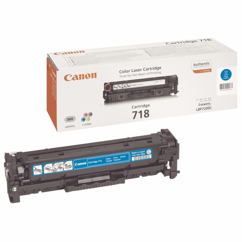 Canon 718 C Toner authentique 2661B002 - Cyan