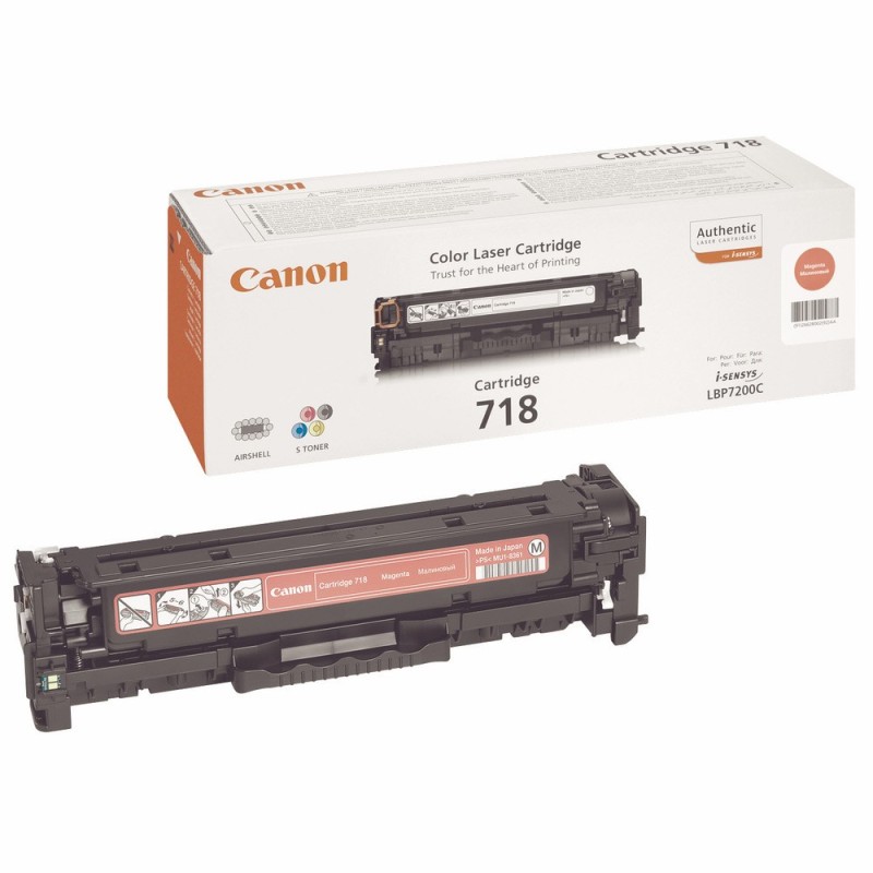 Canon 718 M Toner authentique 2660B002 - Magenta