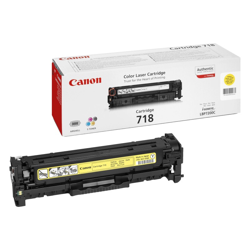 Canon 718 Y Toner authentique 2659B002 - Jaune
