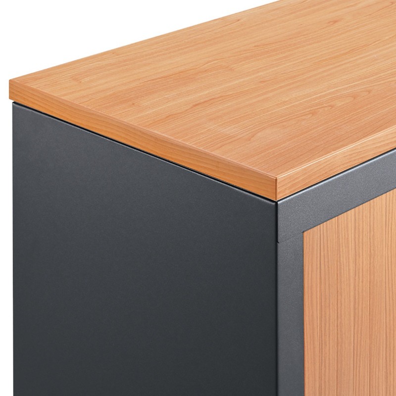 Top de finition pour armoire à rideaux Confort+ L.120 cm - Hêtre