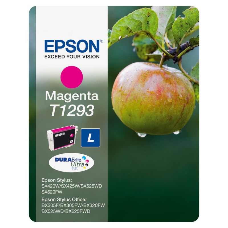 Epson T1293 "Pomme" Cartouche d'encre originale DURABrite Ultra C13T12934012 - Magenta