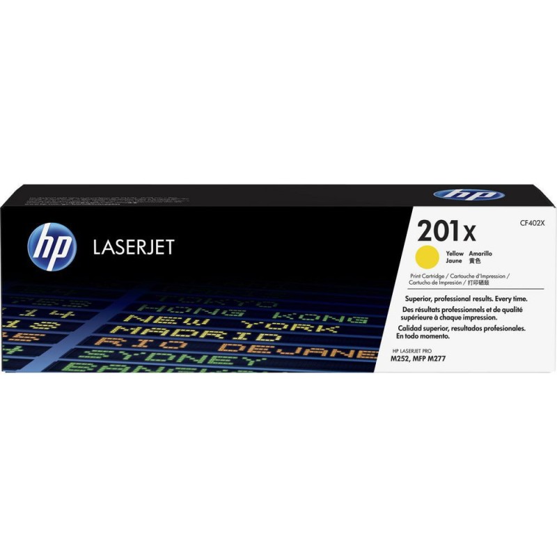 HP 201X Toner authentique grande capacité CF402X - Jaune