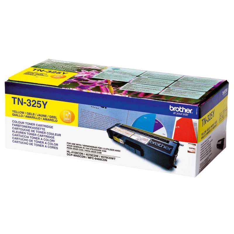 Brother TN325 Toner original - Jaune