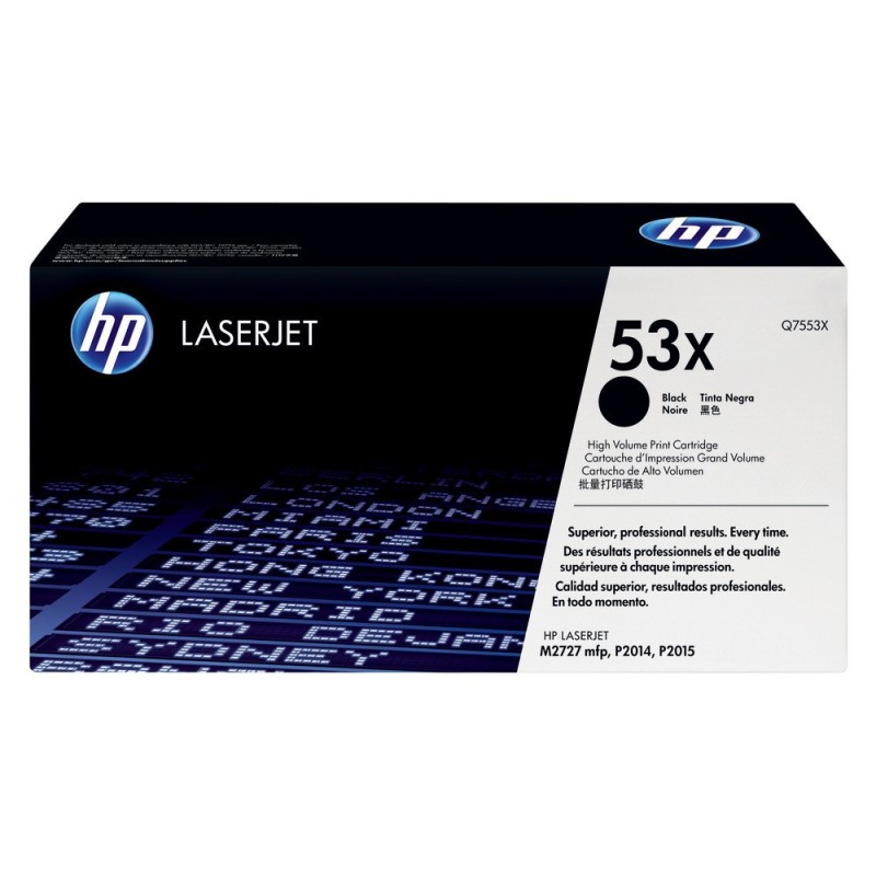 HP 53X Toner authentique grande capacité Q7553X - Noir
