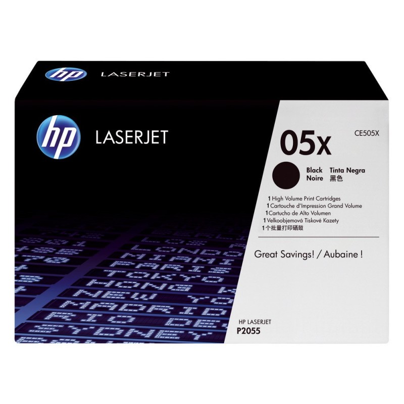 HP 05X Toner authentique grande capacité CE505X - Noir