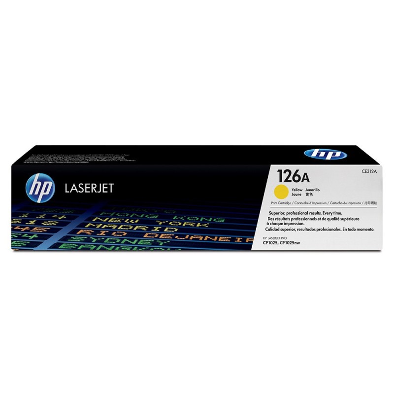 HP 126A Toner authentique CE312A - Jaune