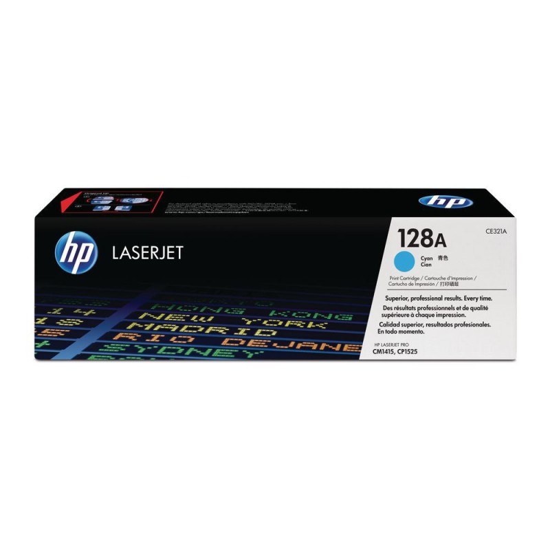 HP 128A Toner authentique CE321A - Cyan