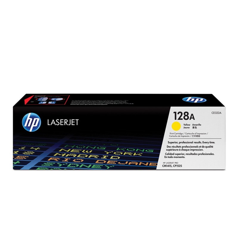 HP 128A Toner authentique CE322A - Jaune